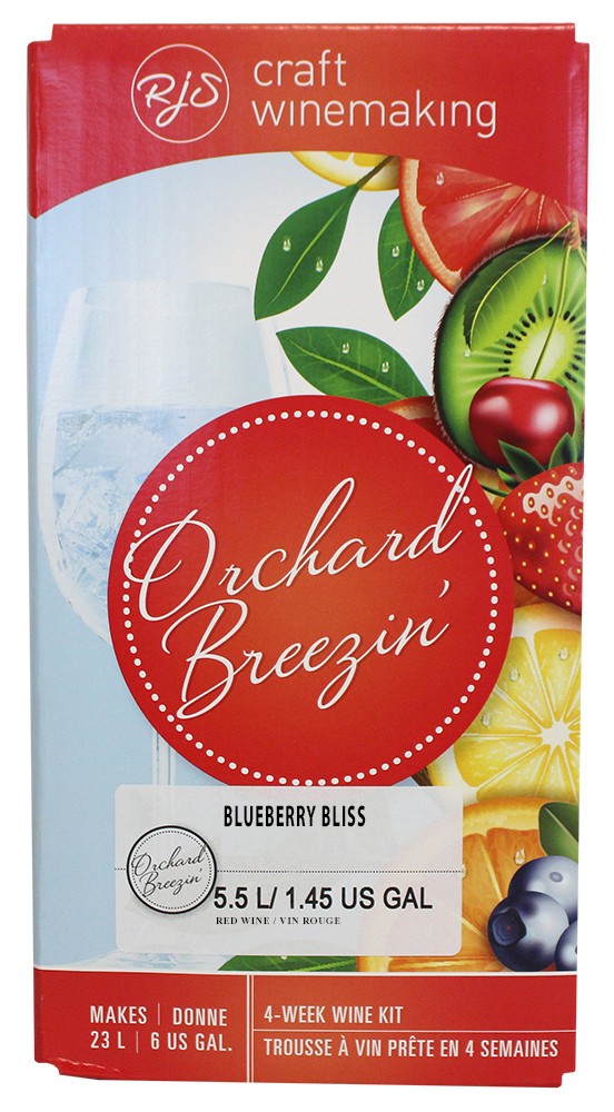 Orchard Breezin Blueberry Bliss Wine Making Ingredient Kit