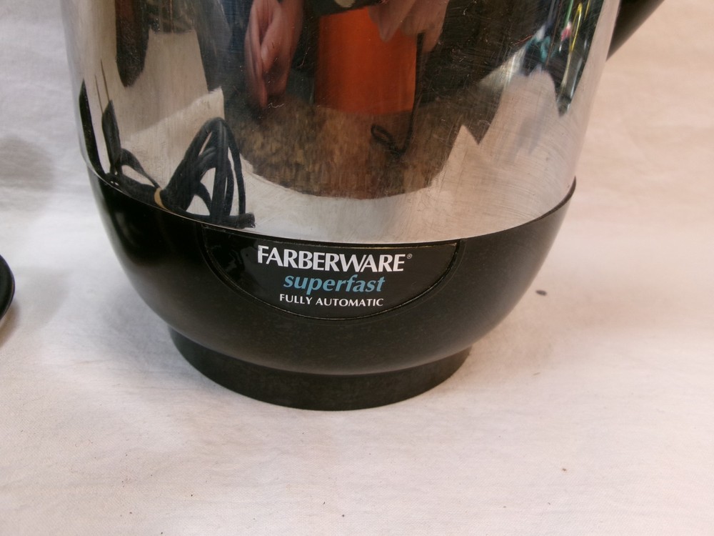 Vintage Farberware Superfast Fully Automatic Percolator Coffee Maker ~ Untested