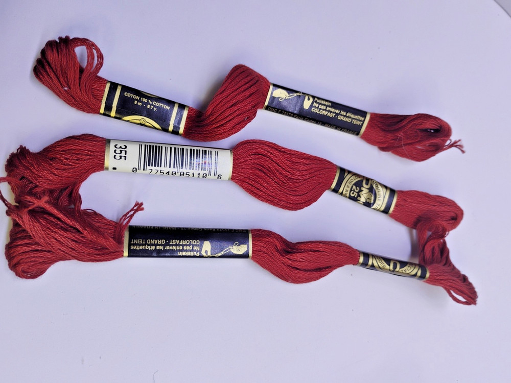 Embroidery Thread Skeins Set of 25 DMC Assorted Colors