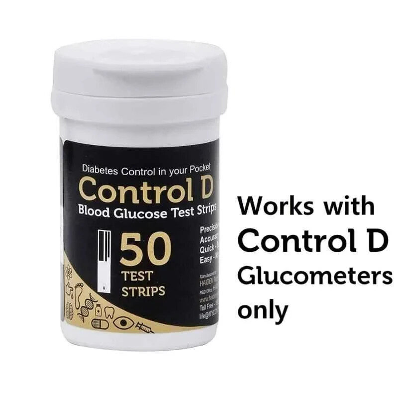 CONTROL D -150 Blood Glucose Test 150 Strips Long expiry
