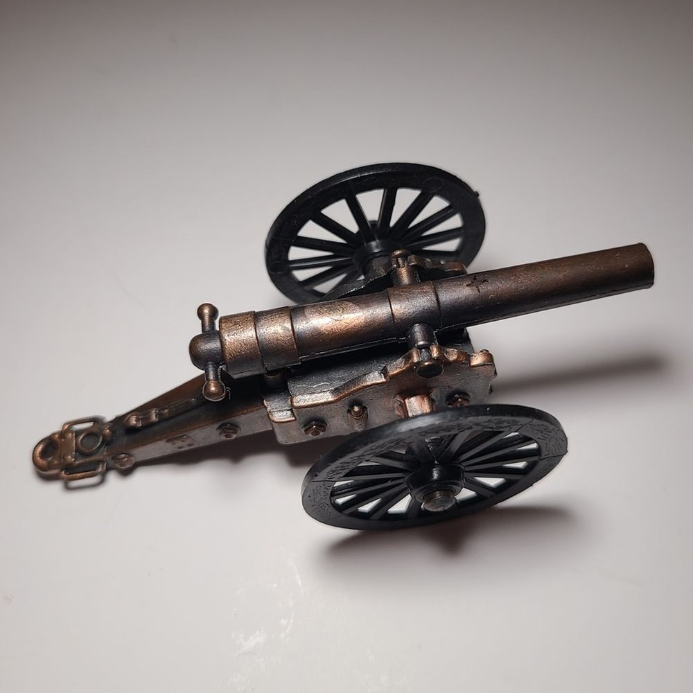 Bronze Submarine and Cannon Pencil Sharpener