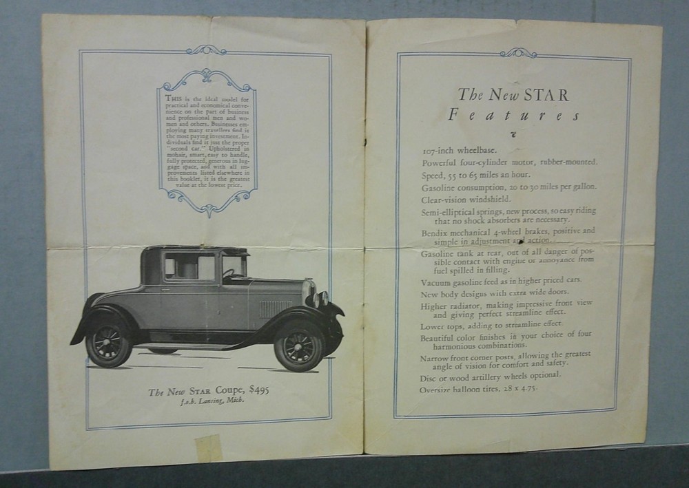 1928 Star Sales Catalog
