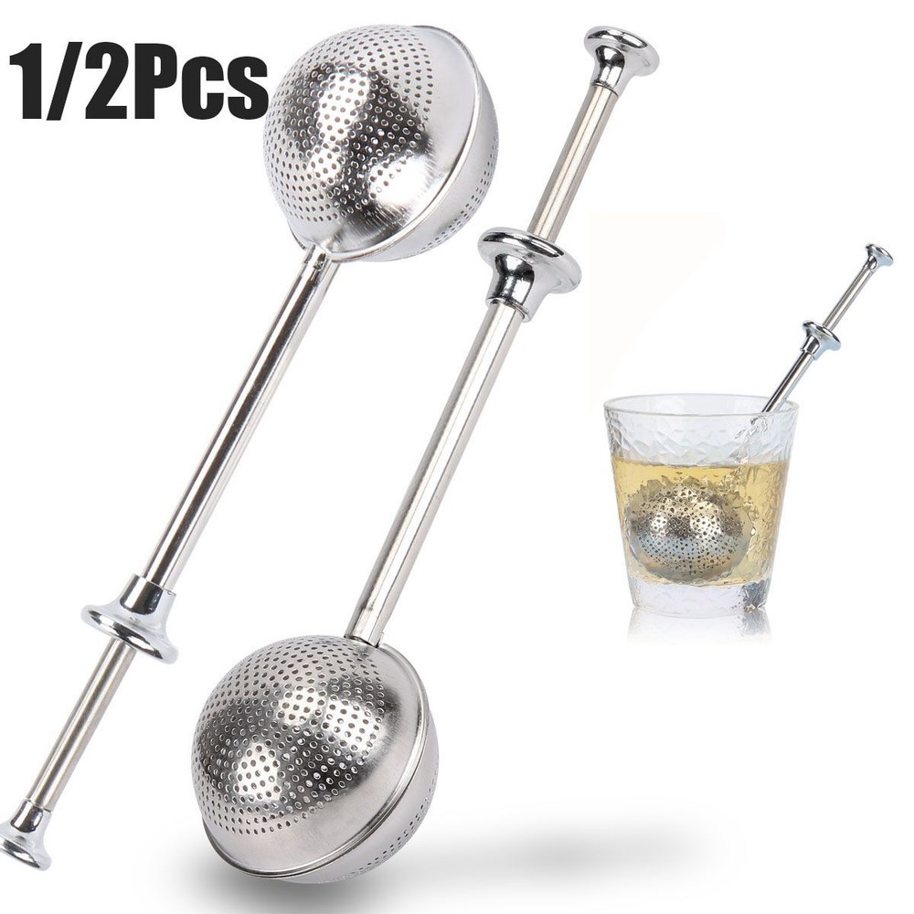 Ball Mesh Tea Infuser Loose Leaf Strainer Spice Filter Herb Steeper Diffuser