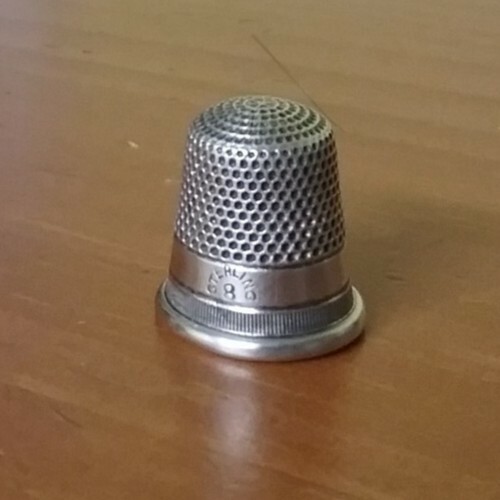 Sterling thimble size 8 vintage