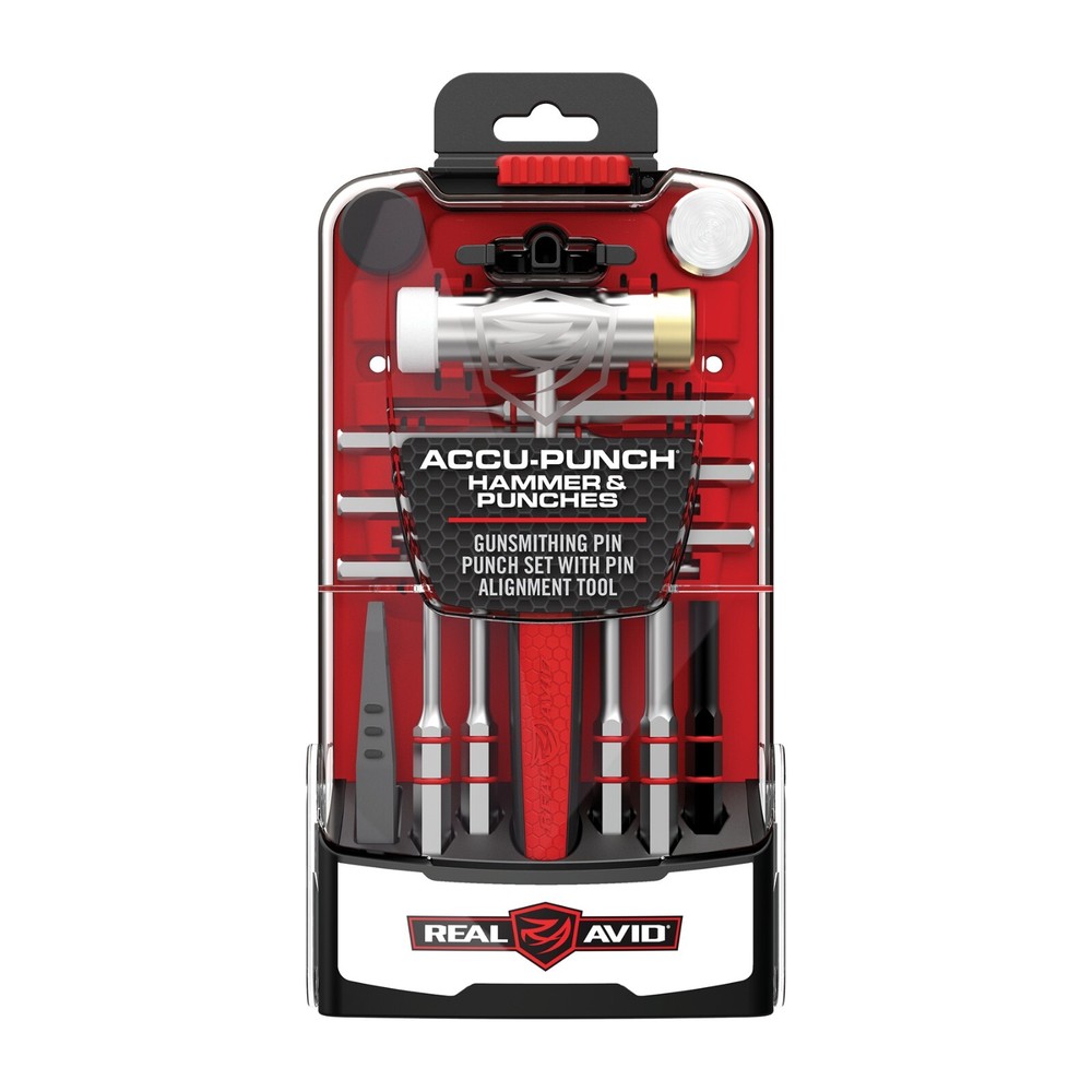 Real Avid Hammer & Punch Set | Includes 4 interchangeable hammer heads (AVHPS)