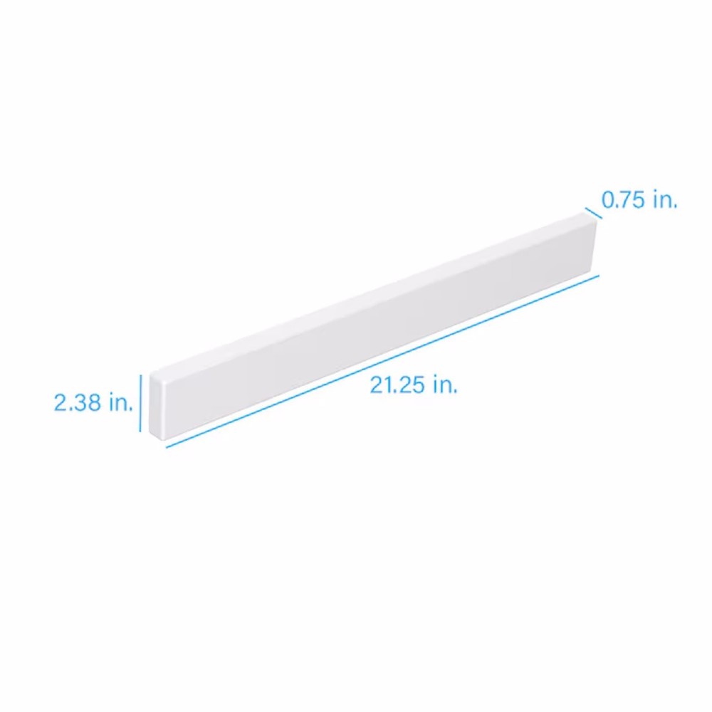 1 Lowes Project Source Cultured Marble Vanity White Bathroom Side Splash LSS21-3