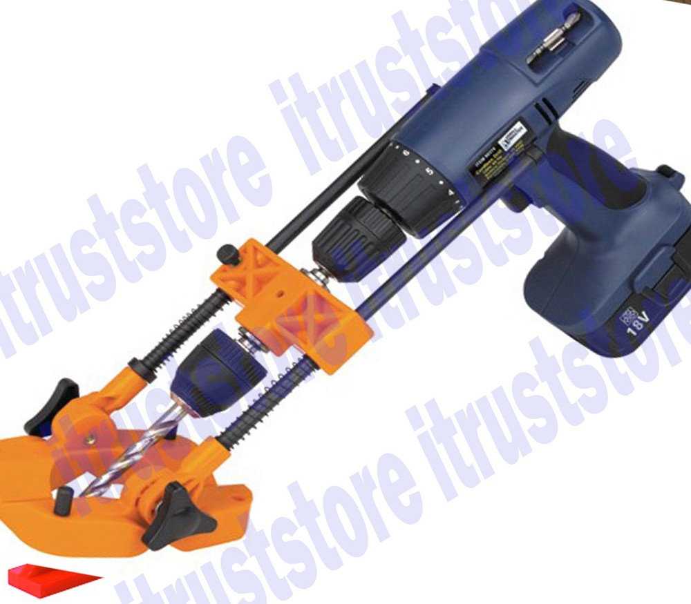 PORTABLE ADUSTABLE ANGLE PRECISION DRILL TOOL BIT GUIDE 45-90 DEGREE PROTRACTOR