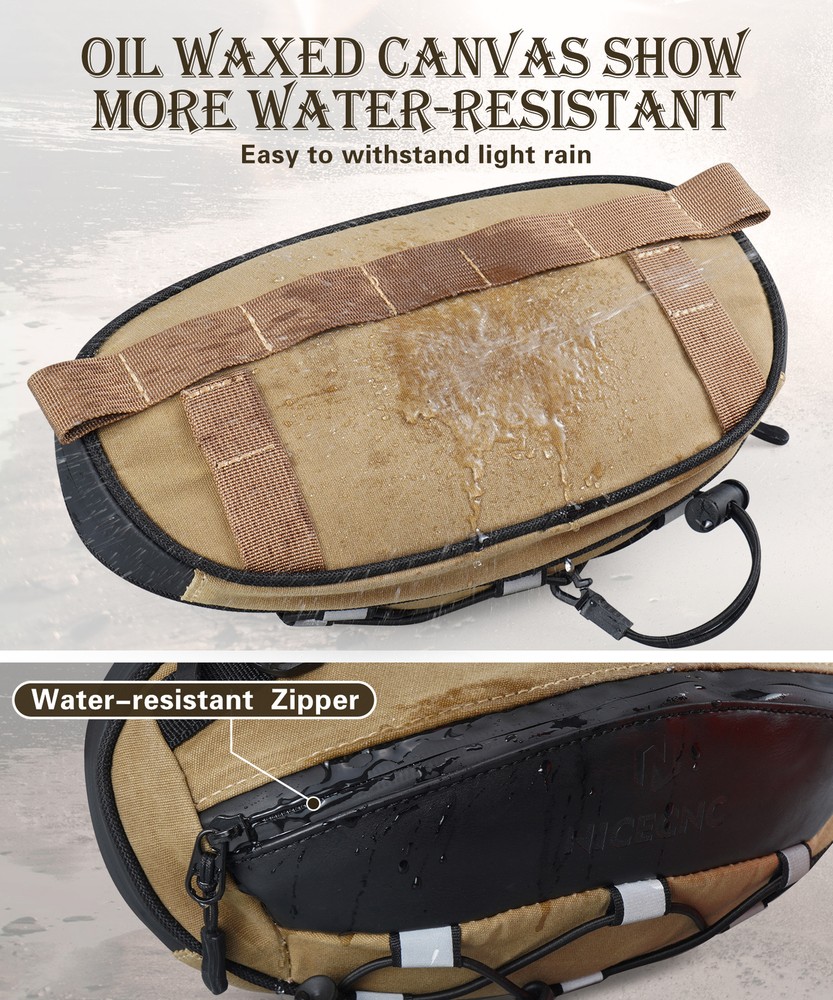 Universal Motorcycle Handlebar Bag Waterproof Front Fork Bag Tool Organizer Bag