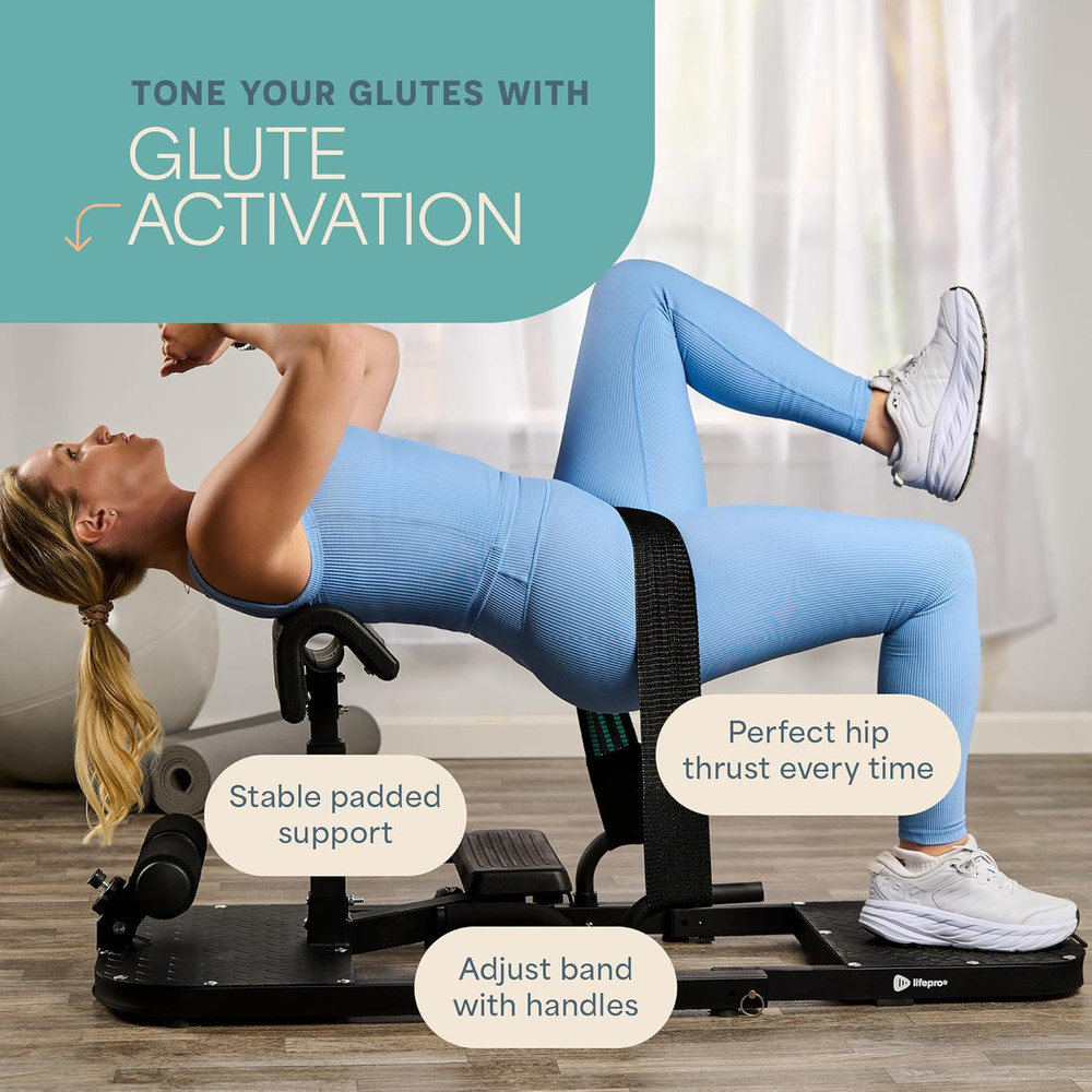 Hip Thrust Machine – Foldable Glute Bench Hip Thrust Platform – Booty Trainer fo
