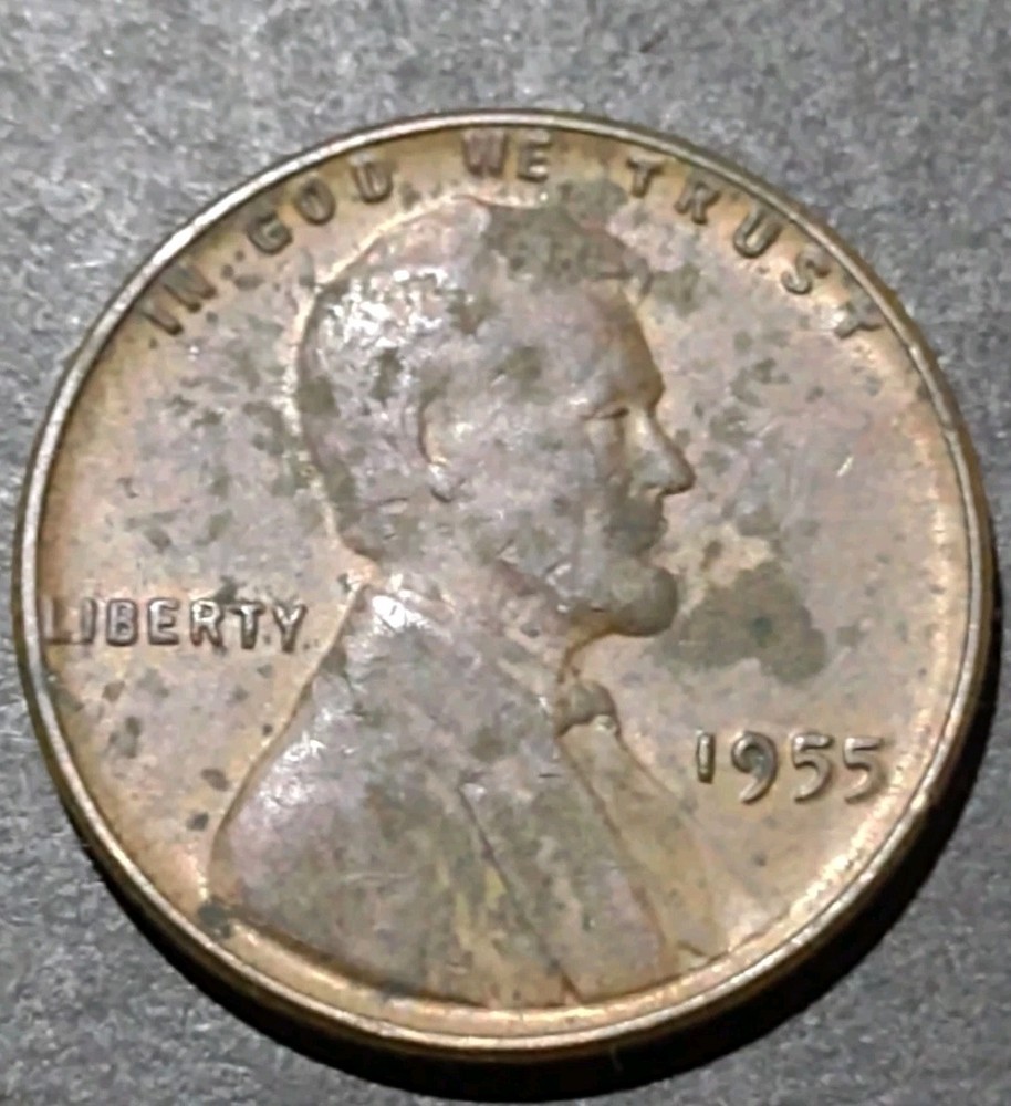1955 Lincoln Cent Reverse Error