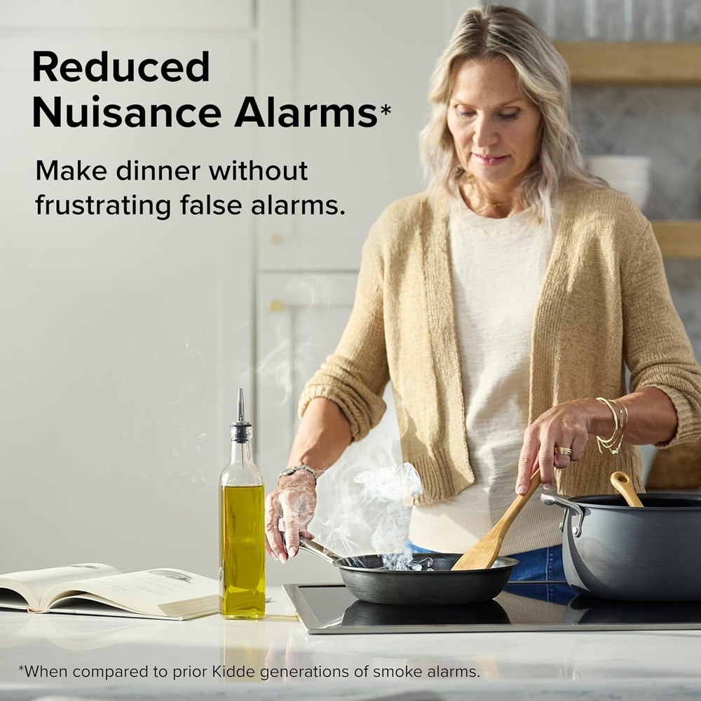 Kidde Smart Smoke and Carbon Monoxide Detector, Ring App Enabled