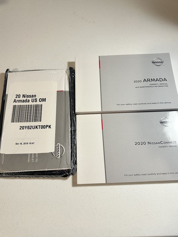2020 Nissan Armada Owner's Manual Set
