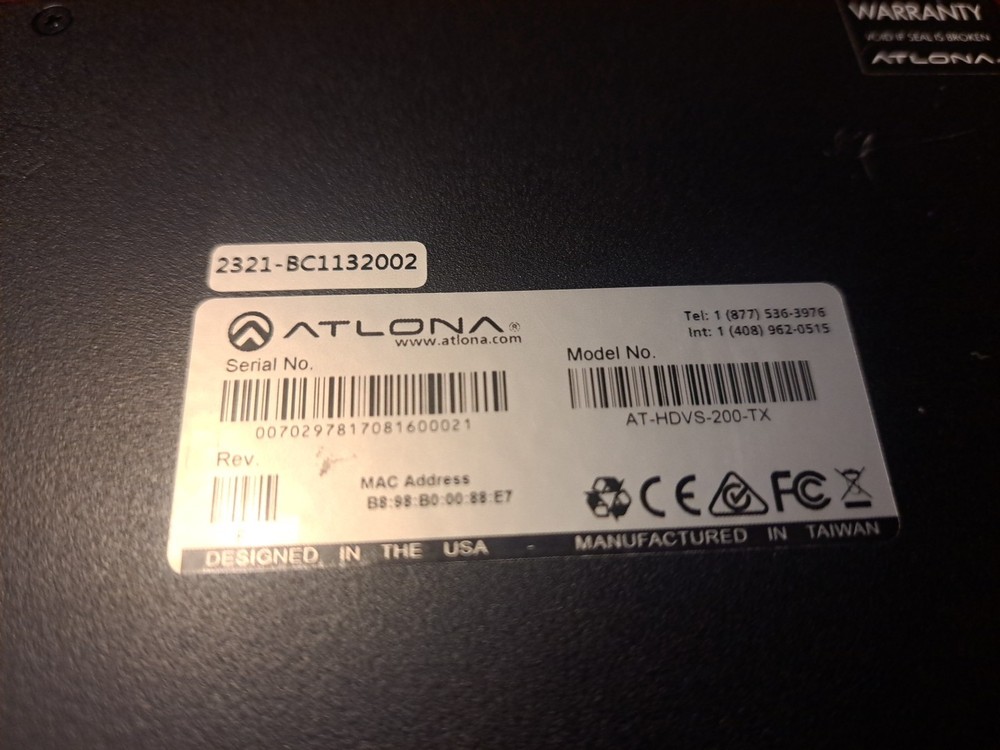 Atlona AT-HDVS-200-TX (UNIT ONLY)