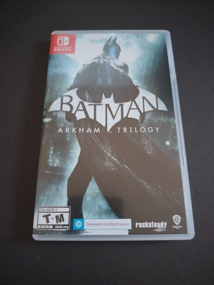 Authentic Replacement Case ONLY For Batman Arkham Trilogy - Nintendo Switch Box