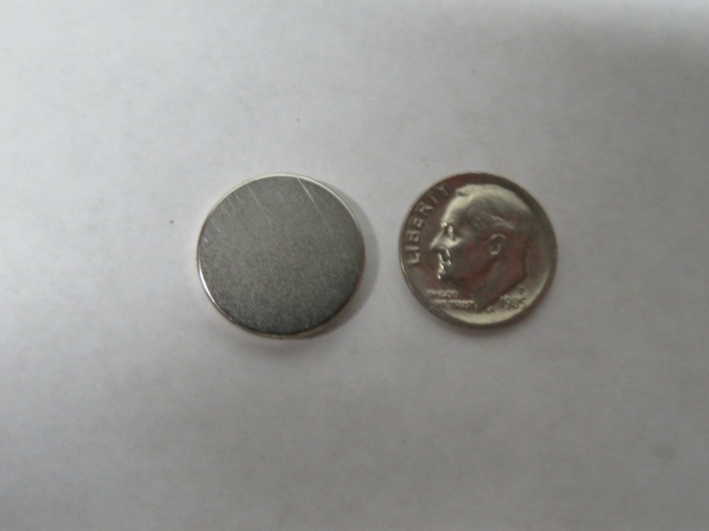10 pcs WESTWARD GRAINGER Disc Magnets Sintered Neodymium 7.2 lbs Max Pull 2VAE6