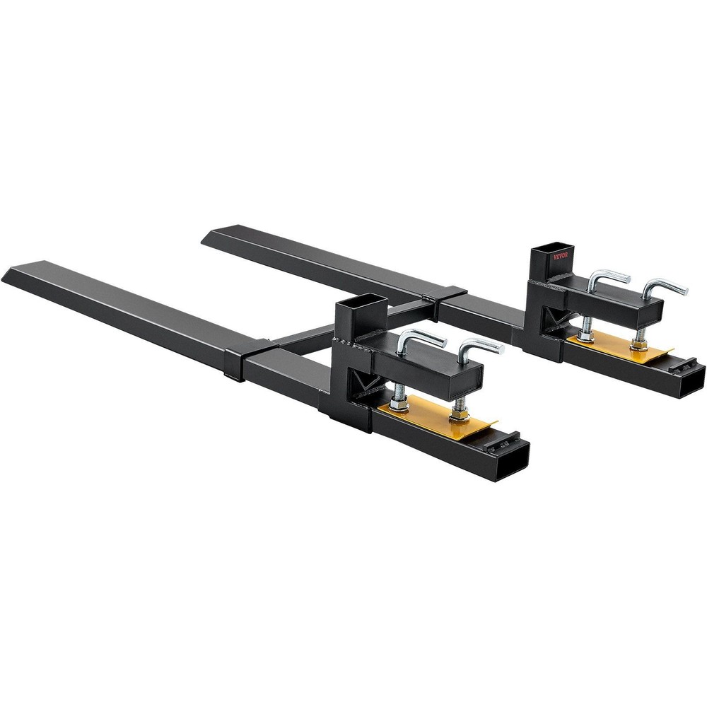 Double-Bar Pallet Forks 60in 4000lb Frame Work Adjustable Core