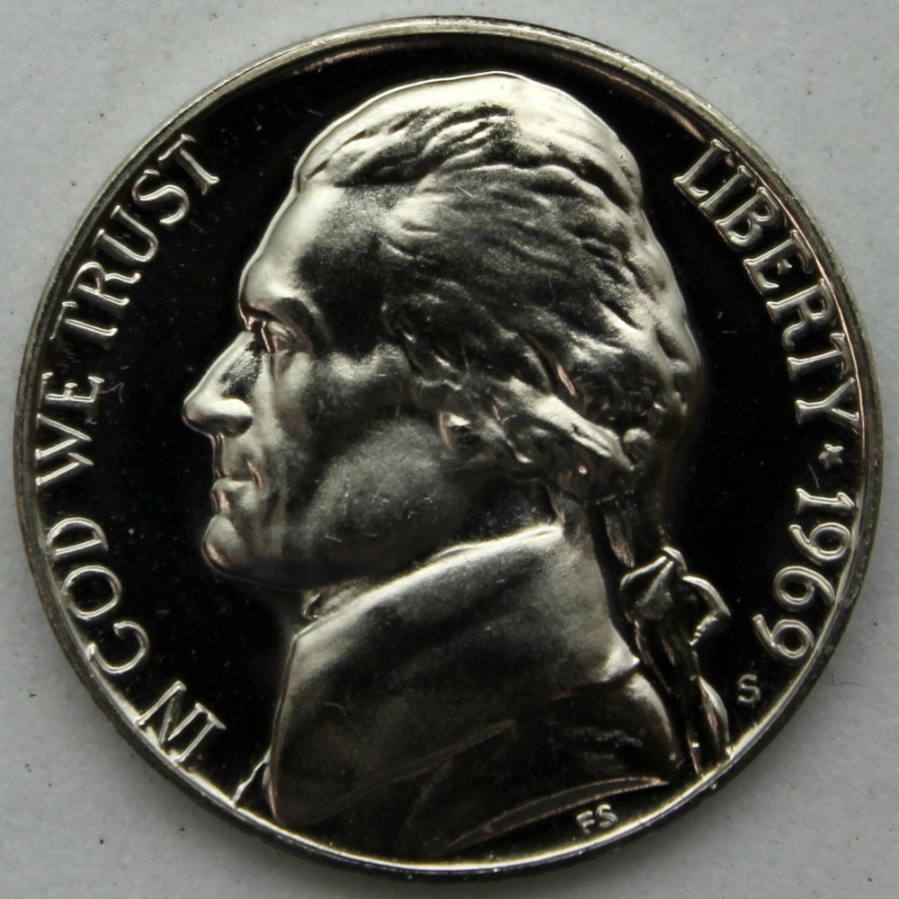 1969-S Proof Jefferson Nickel
