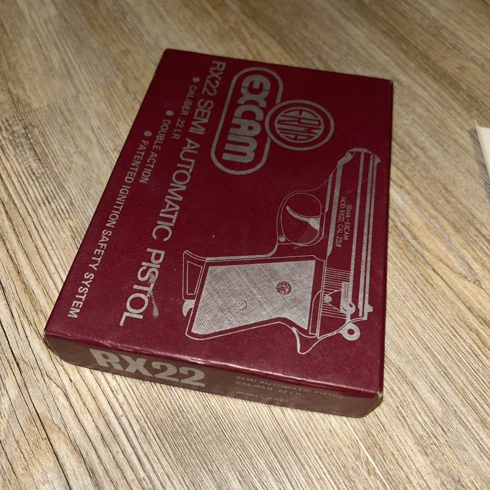 Erma Excam EMPTY BOX With Instructions .22 lr Cutout
