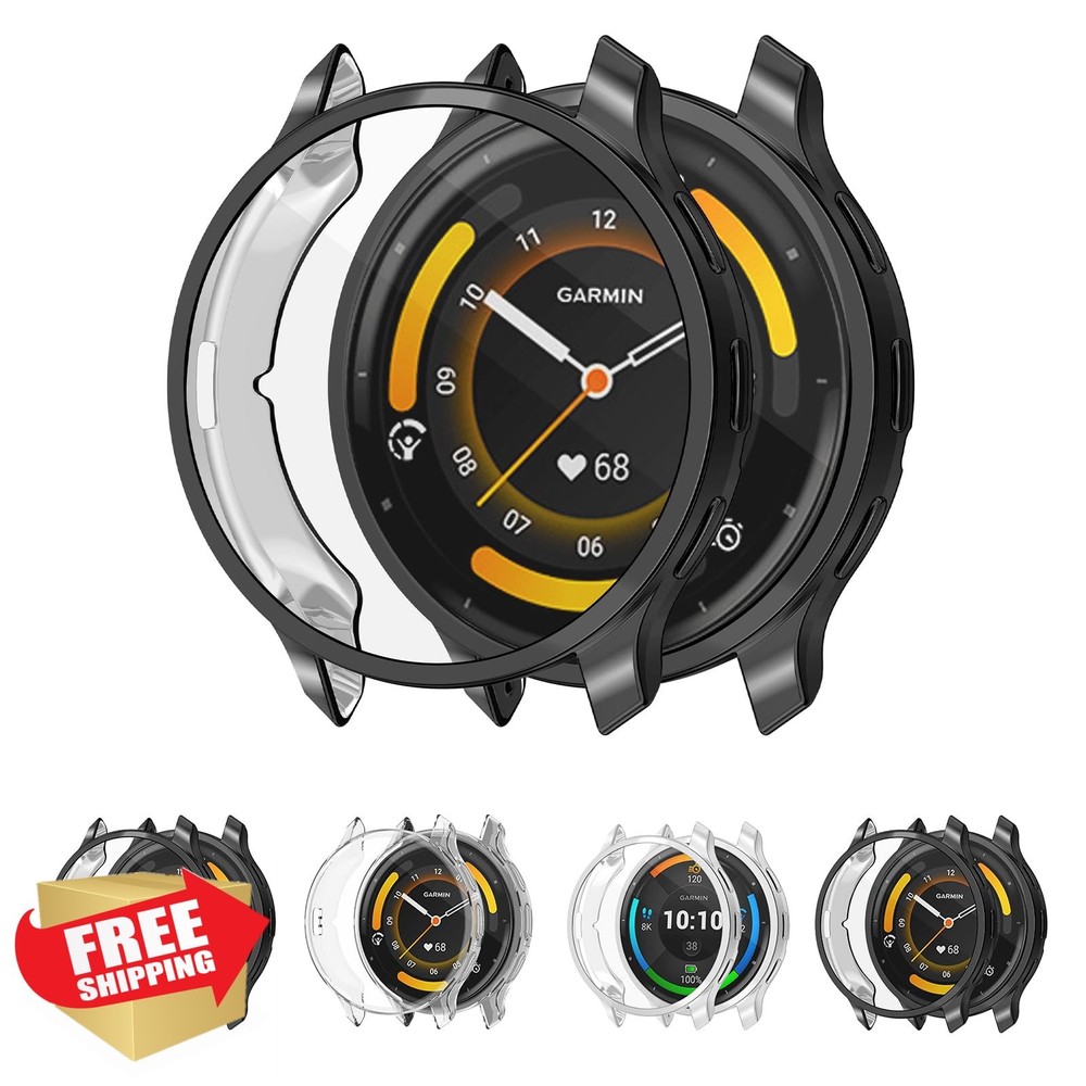 Garmin Venu 3 45mm Screen Protector TPU Case Rugged Bumper 4-Pack