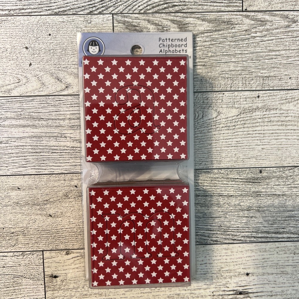 Lil Davis Designs Strawberry Stars Patterned Alphabets chipboard letters