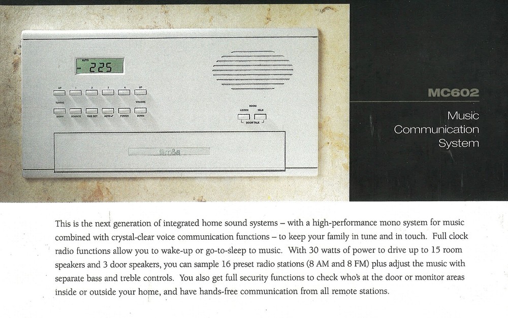 NuTone® NR380WH Indoor Remote Station (Intercom Wall Speaker) NM100WH & . . . .