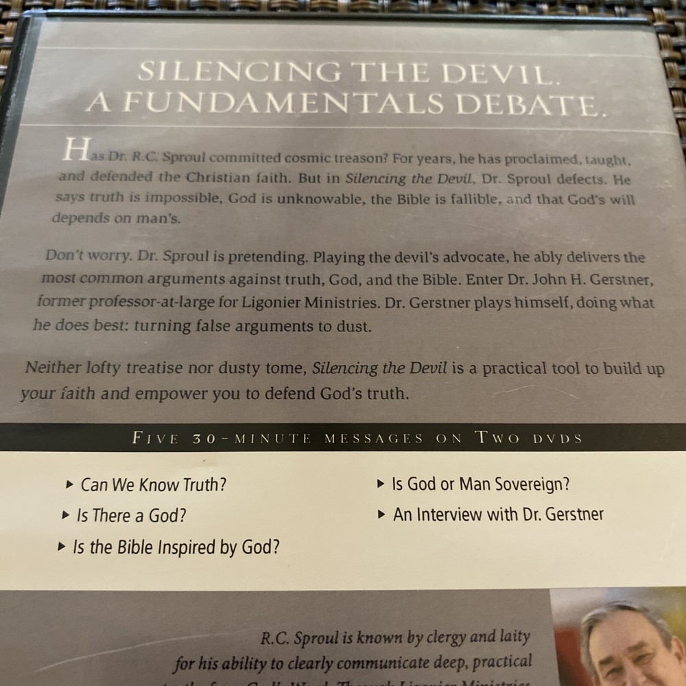 Silencing The Devil- A Fundamentsls Debate- Gerstner +Sproul DVDS