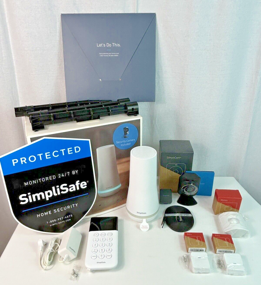 SimpliSafe Home Security System New Never Used Camera, Base Unit, Keypad & More