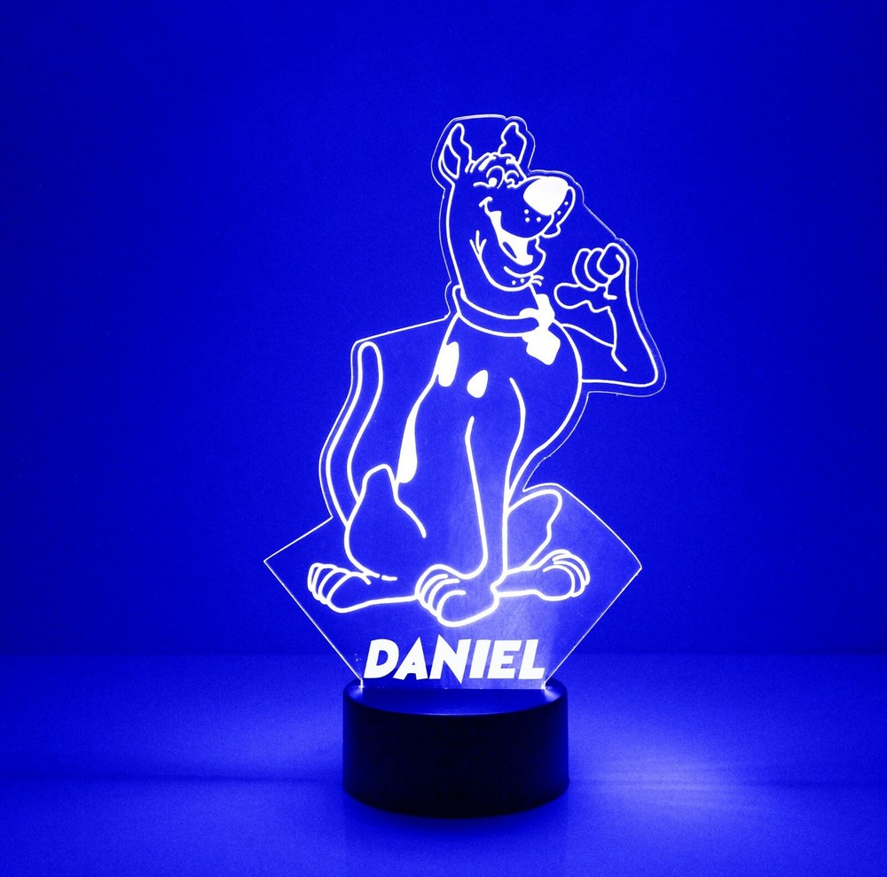 Scooby Doo FREE LED Night Light Lamp with Remote Control Light