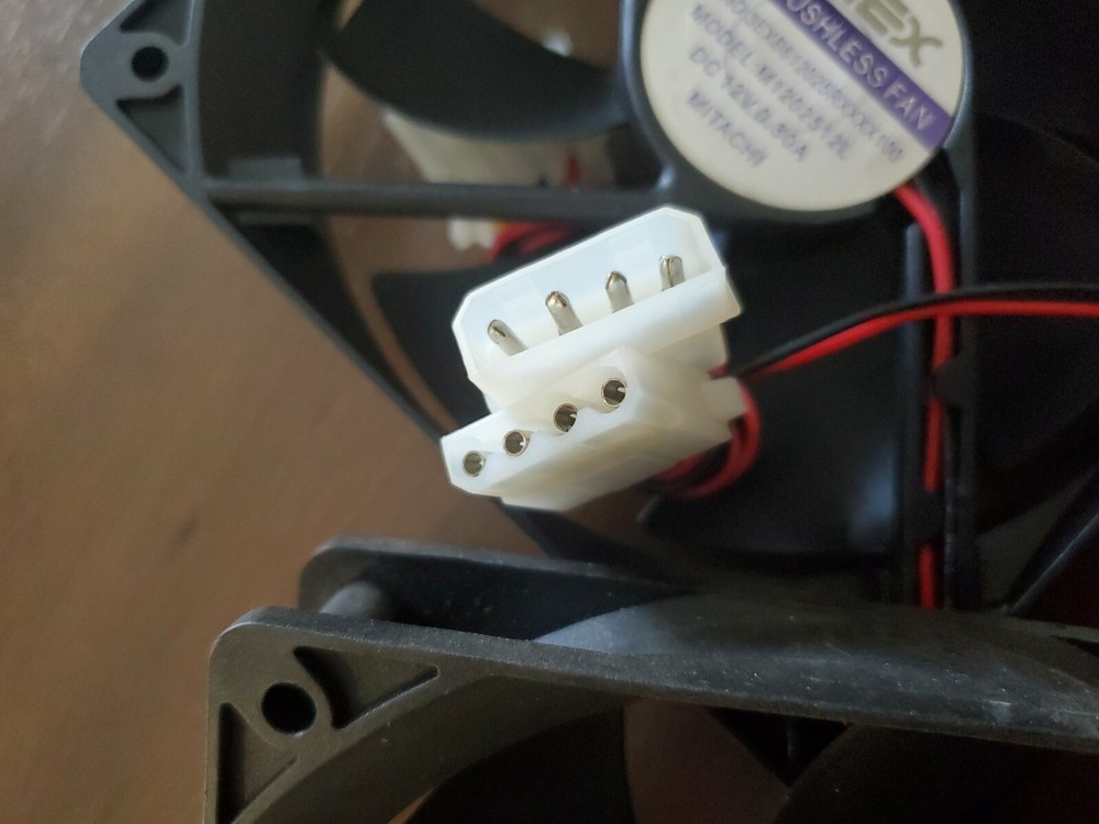 2 PACK 120mm Computer Case Fan DC Brushless 4 pin Molex NEW