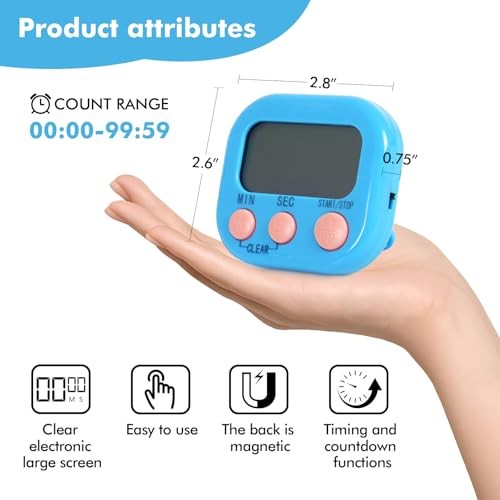 Pack Multi-Function Electronic Timer, Learning Management, Suitable for 6