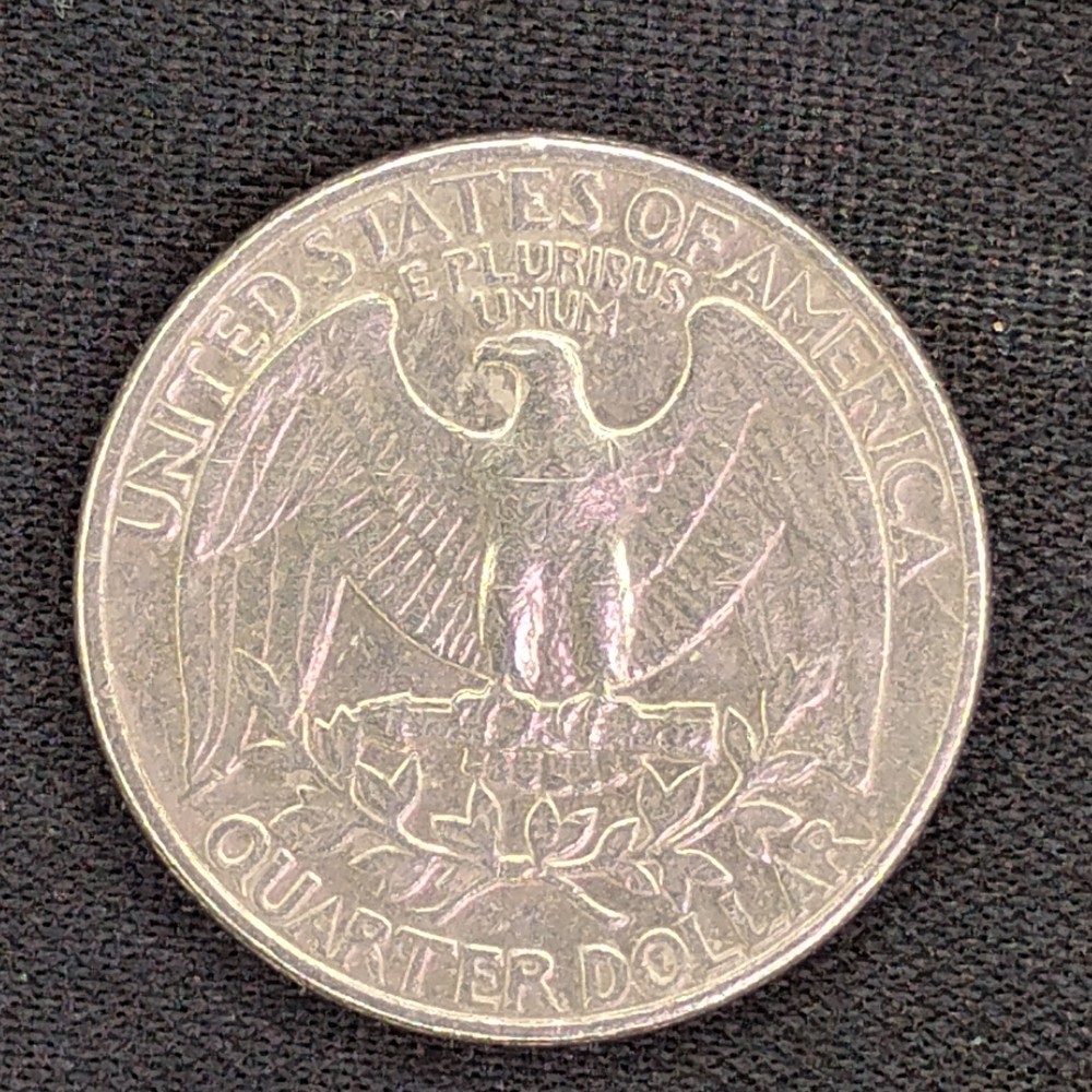 1980 P Washington Quarter with Copper Colored Stripe or Stain Error