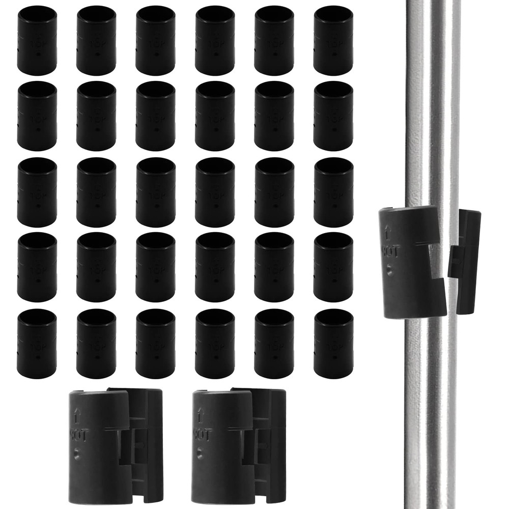Bivethoi 72 Pack Wire Shelf Clips for 1 Inch Post, Split Shelving Sleeves Rep...
