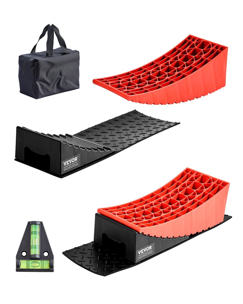 VEVOR Camper Levelers 2 Packs RV Leveling Blocks 8818.5 lbs 4" Leveling Height
