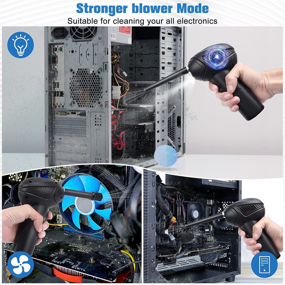 Electric Mini Air Duster Blower for Computer Keyboard Macbook Air Pro Cleaning