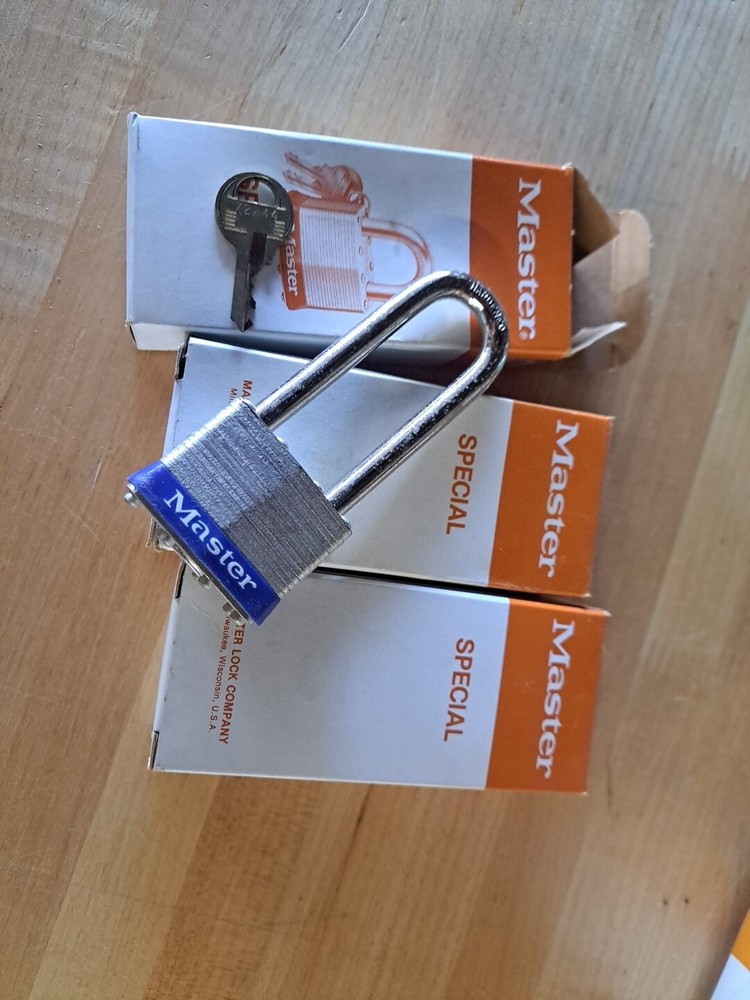 3 Master Lock 1LJ  KD  Padlock  NOS Keyed Alike