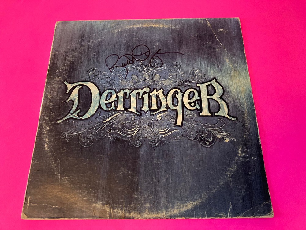 RICK DERRINGER SIGNED AUTOGRAPHED DERRINGER VINYL LP *EXACT PROOF*