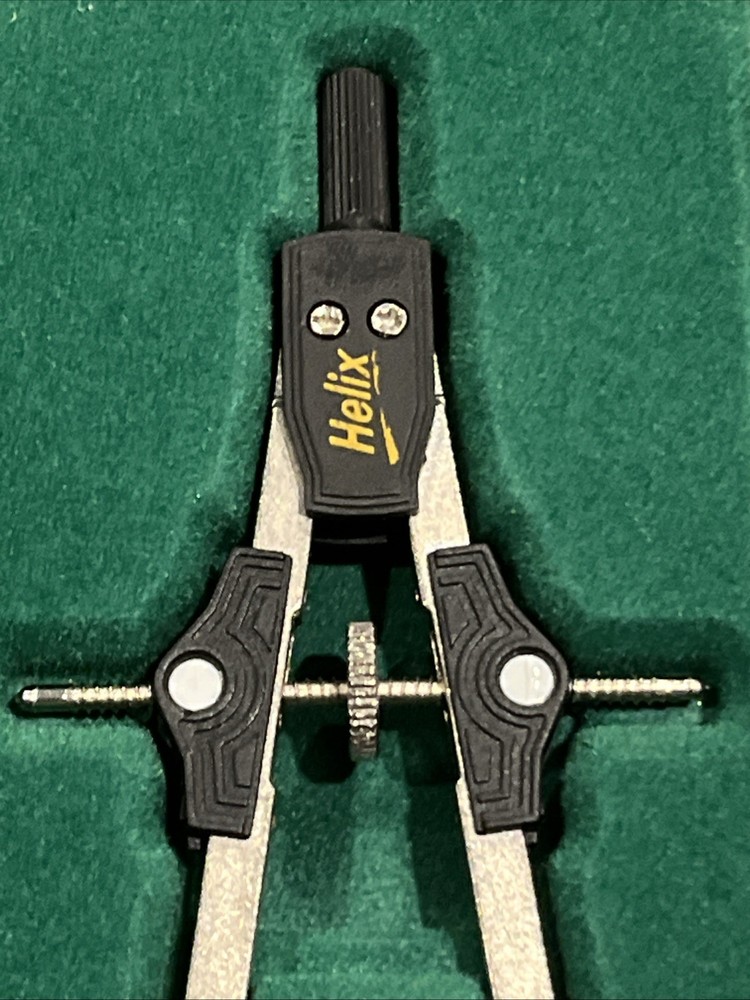 Vintage Metal Protractor -Helix