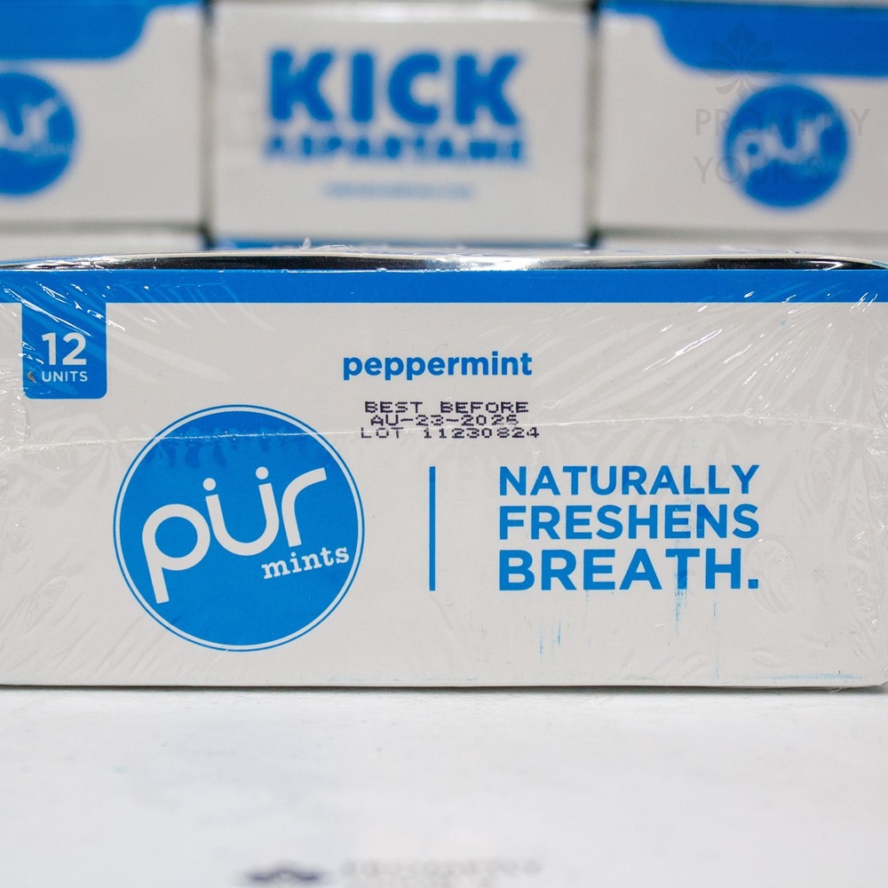 PUR Mints - Peppermint - Sugar-Free, 12-Pack