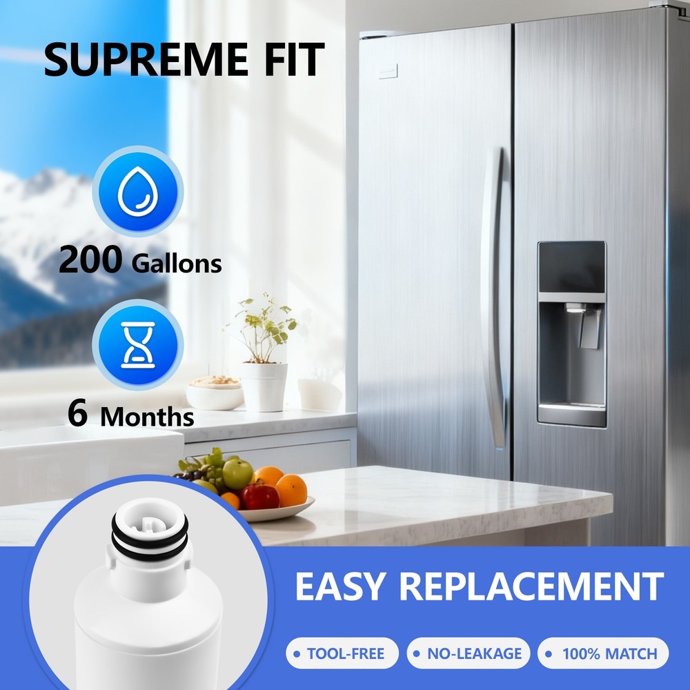 4 PACK Refresh Refrigerator Ice Water Filter For LG LT1000P ADQ747935 Brand New