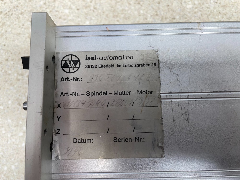 Techno Isel 830504-0400 400mm Linear Slide