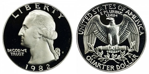 1982 S PROOF  WASHINGTON QUARTER