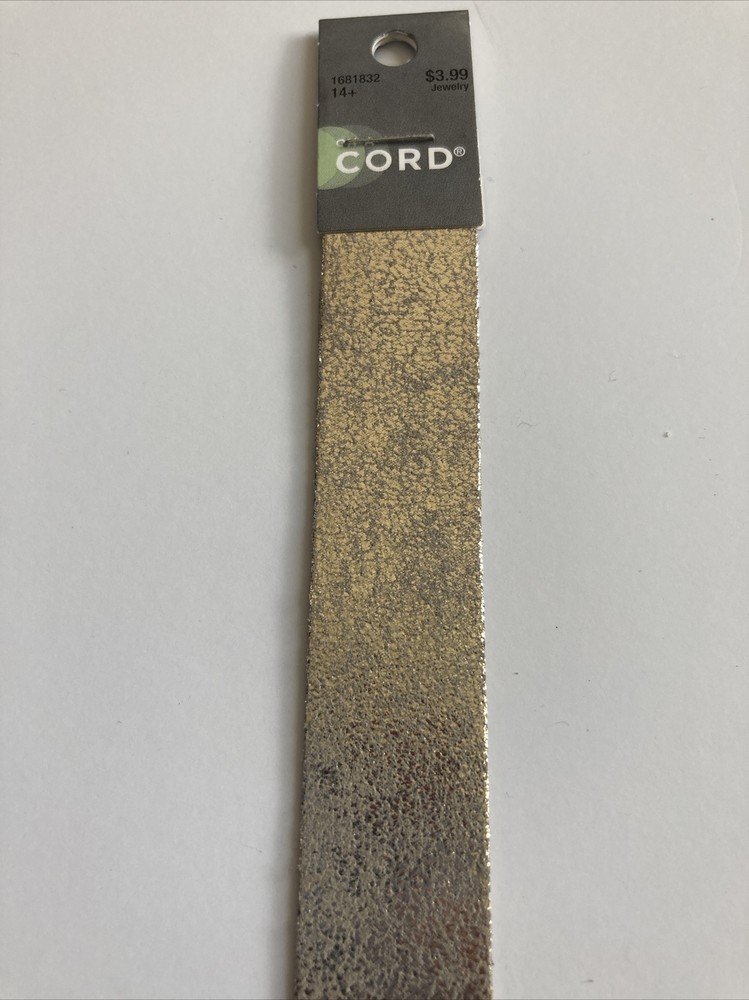 Sand Platinum Crackle 1” Leather Inlay