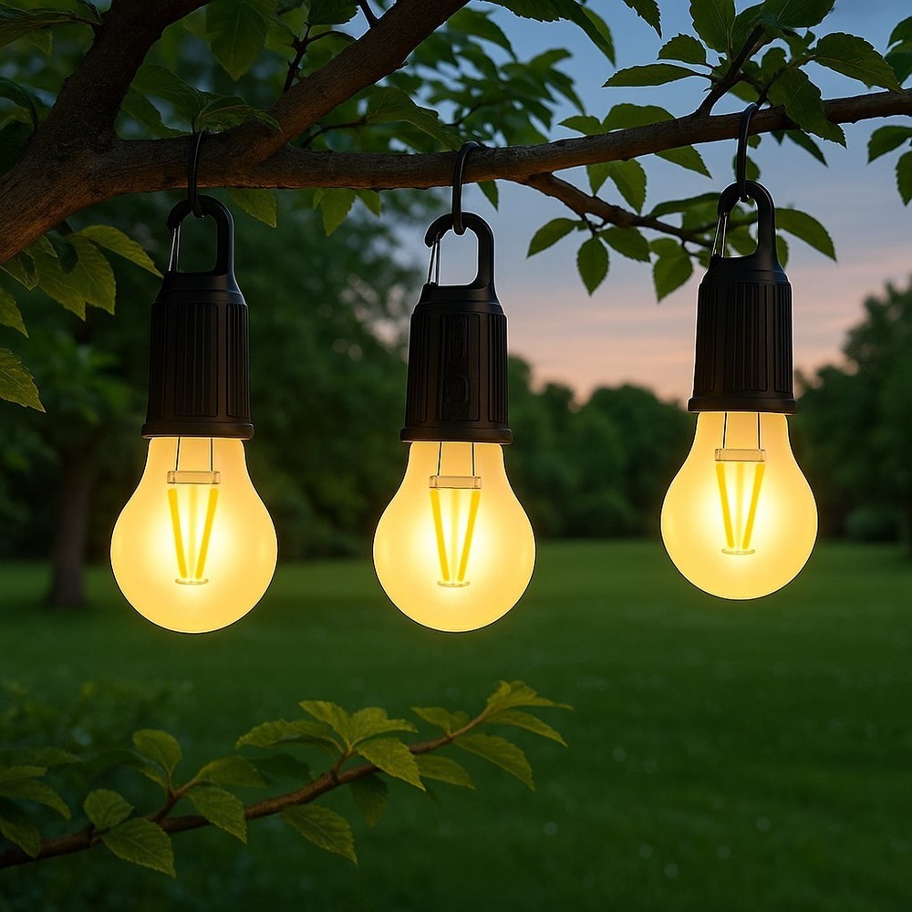 AntDau71® USB Type-C Rechargeable Bulb 3 Camping Modes - 3 Pieces