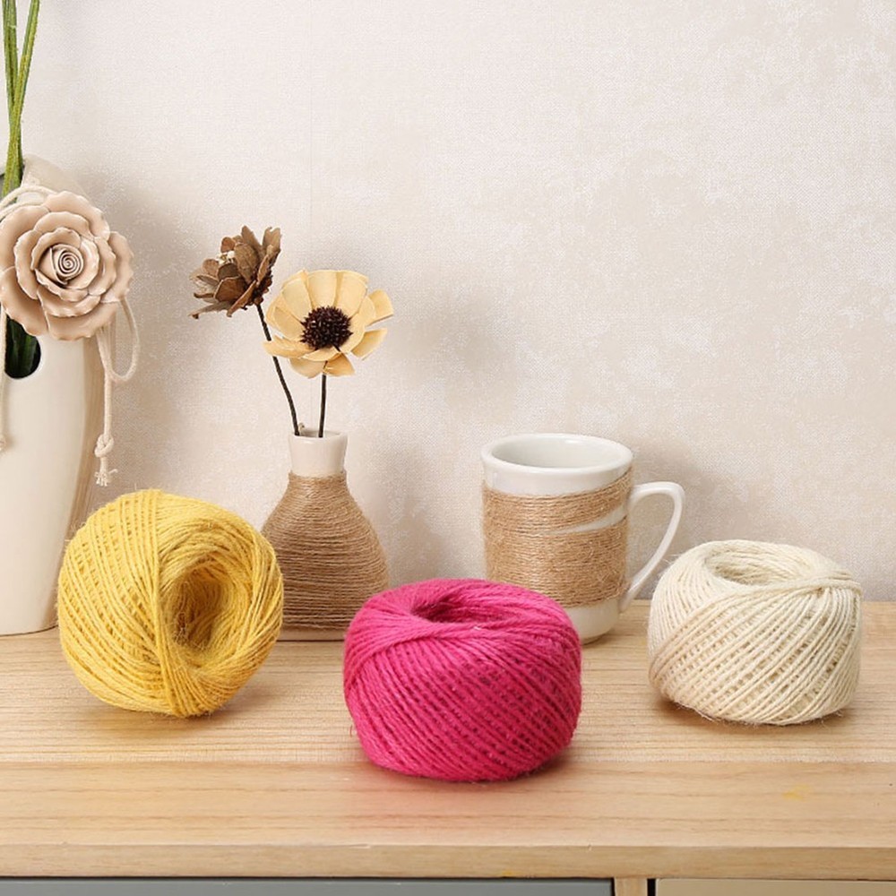 10 Pcs 25 M Thick Jute Twine Rope Decorative Packaging String