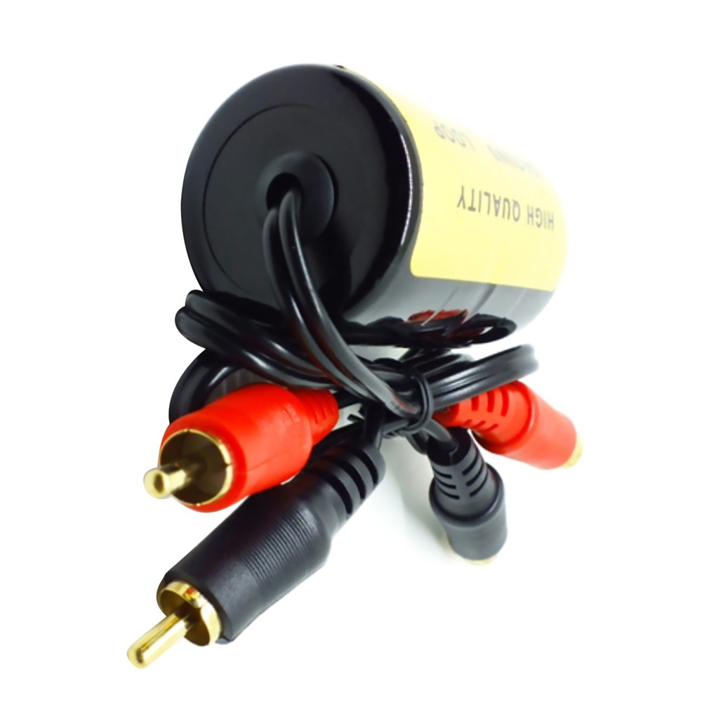 1* RCA Audio Noise Filter Suppressor Ground Loop Isolator Car & Home Stereo Part