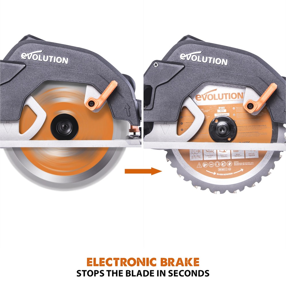 Evolution R185CCS Multi-Material Cutting Circular Saw