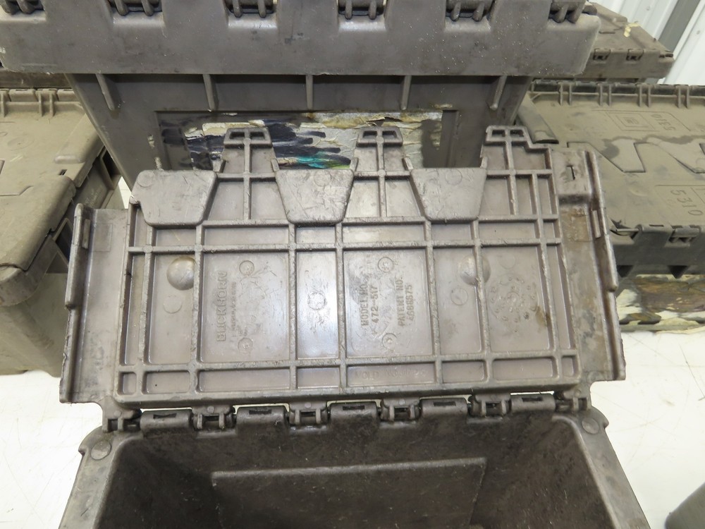 Buckhorn Stackable Plastic Container Bin Modular Nesting 12"x11"x7" Lot of 10