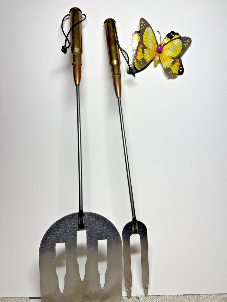 Bullet Handle Cook Out Fork & Spatula