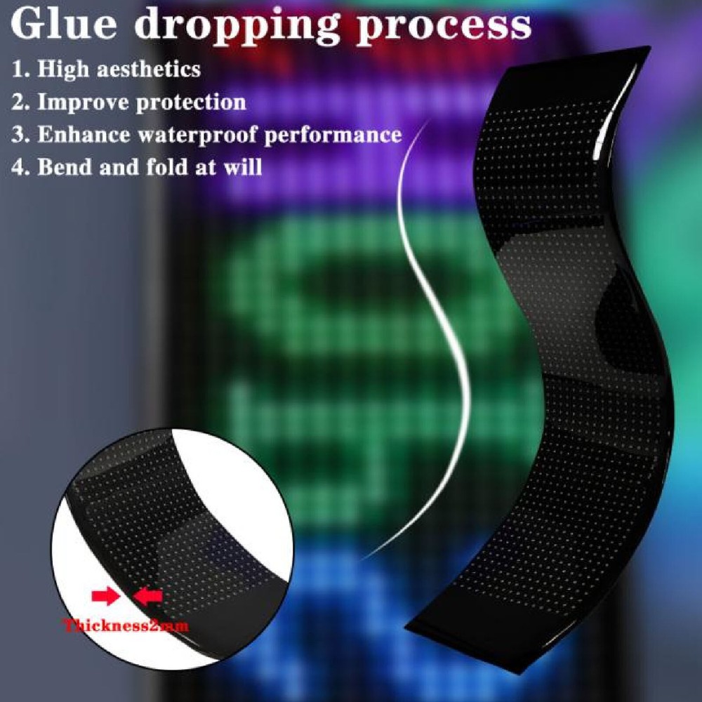 LED Car Sign Flexible LED Panel APP Control Custom Text Pattern