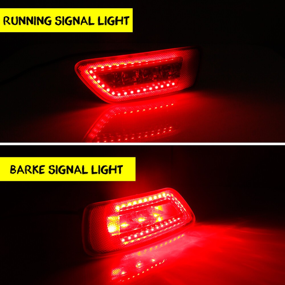 2PCS Red LED Rear Fog/Brake Light Kit For 2011-2020 Jeep Grand Cherokee